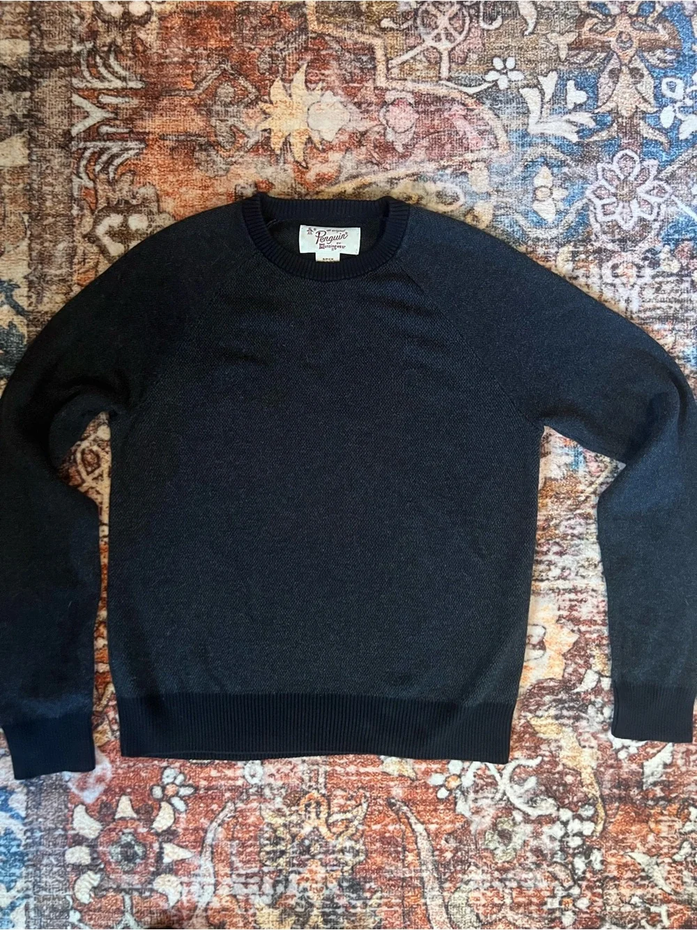 Original Penguin Men's Black Crewneck Sweater